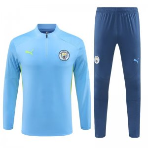 Manchester City 24/25 Blue Half Zipper Tracksuit