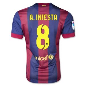 Barcelona 14/15 A. INIESTA #8 Home Shirt