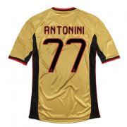 13/14 AC Milan #77 Antonini Third Golden Jersey