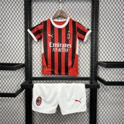 Kids AC Milan 24/25 Home Kit (Shirt+Shorts)