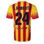 13/14 Barcelona #24 S.ROBERTO Away Shirt