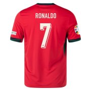 UEFA Euro 2024 Portugal Home #7 RONALDO Soccer Jersey Shirt
