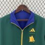 AS Roma 23/24 Reversible Trench Jacket Blue/Green