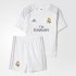 Kids Real Madrid 2015-16 Home Soccer Kits(Shirt+Shorts)