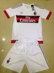 Kids AC Milan 2015-16 Away Soccer Kits(Shirt+Shorts)