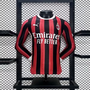 AC Milan 24/25 Home Long Sleeve Shirt (Authentic Version)