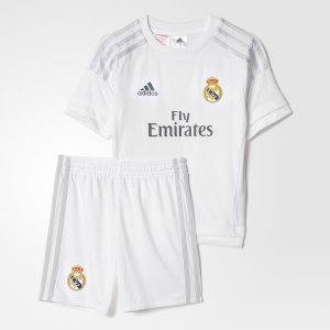 Kids Real Madrid 2015-16 Home Soccer Kits(Shirt+Shorts)