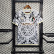 Italy X Versace Football Shirt White Soccer Jersey