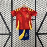 Spain Euro 2024 Kids Home Kit (Shirt+Shorts)