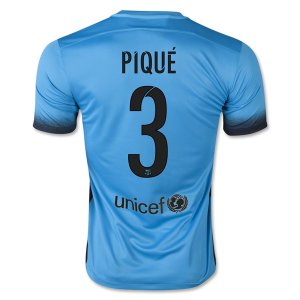 Barcelona 2015/16 Third PIQUE #3 Soccer Jersey