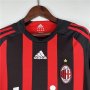 AC Milan 08/09 Retro Home Long Sleeve Shirt