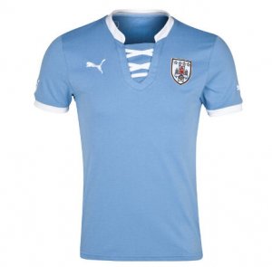 2013 Uruguay Home Soccer Jersey Shirt