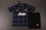 Kids Manchester United 13/14 Away Jersey Kit(Shirt+shorts)