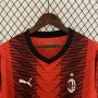 AC Milan 23/24 Home Red Long Sleeve Soccer Jersey Football Shirt