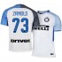 Inter Milan Away 2017/18 #73 Nicolo Zaniolo Soccer Jersey Shirt