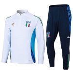 2024 Italy Half zip Tracksuit - White