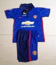 Kids Manchester United 14/15 Third Soccer Jersey(shirt+shorts)