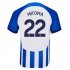 Brighton&Hove Albion 23/24 Home Soccer Jersey Football Shirt MITOMA #22