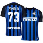 Inter Milan Home 2017/18 #73 Nicolo Zaniolo Soccer Jersey Shirt