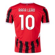 AC Milan 24/25 Home Red Soccer Jersey Football Shirt RAFALEAO #10