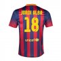 13/14 Barcelona #18 Jordi Alba Home Shirt