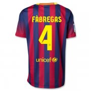 13/14 Barcelona #4 FABREGAS Home Shirt