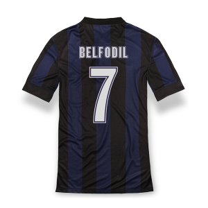 13-14 Inter Milan #7 Belfodil Home Soccer Jersey Shirt