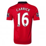 13-14 Manchester United #16 CARRICK Home Jersey Shirt