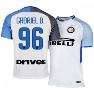 Inter Milan Away 2017/18 #96 Gabriel Barbosa Soccer Jersey Shirt