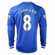 13-14 Chelsea #8 LAMPARD Home Long Sleeve Jersey Shirt