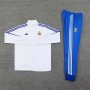 Real Madrid 24/25 White Blue Stripes Jacket