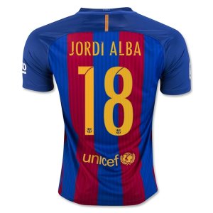 Barcelona 2016/17 Home JORDIA ALBA #18 Shirt