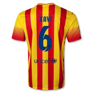 13/14 Barcelona #6 XAVI Away Shirt