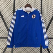 AS Roma 23/24 Reversible Trench Jacket Blue/White