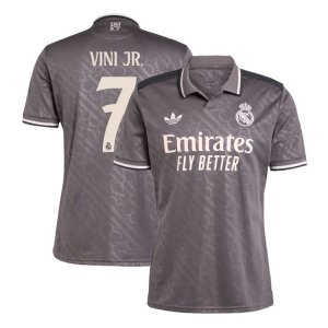 VINI JR #7 Real Madrid 24/25 Third Grey Shirt