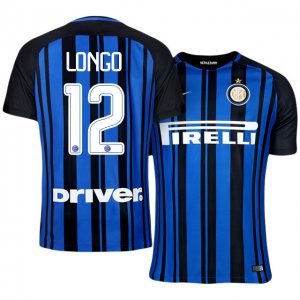 Inter Milan Home 2017/18 #12 Samuele Longo Soccer Jersey Shirt