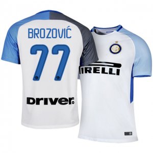 Inter Milan Away 2017/18 #77 Marcelo Brozovic Soccer Jersey Shirt