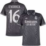 ENDERICK #16 Real Madrid 24/25 Third Grey Shirt