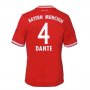 13-14 Bayern Munich #4 Dante Home Shirt