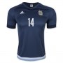 Argentina 2015-16 MASCHERANO #14 Away Soccer Jersey