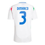 UEFA Euro 2024 Italy Away Shirt DIMARCO #3