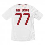 13-14 AC Milan #77 Antonini Away White Soccer Shirt