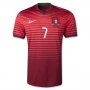 2014 Portugal 7 RONALDO Home Red Jersey Shirt