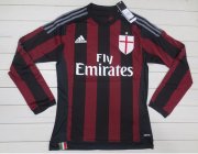 Ac Milan 2015/16 Home Long Sleeve Shirt