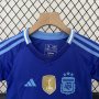 Kids Copa America 2024 Argentina Away Soccer Kit(Shirt+Shorts)