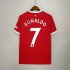 Manchester United 21-22 Kit Home Red Ronaldo #7 Soccer Jersey Football Shirt