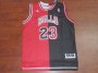 NBA Chicago Bulls Michael Jordan #23 Red/black Split Jersey